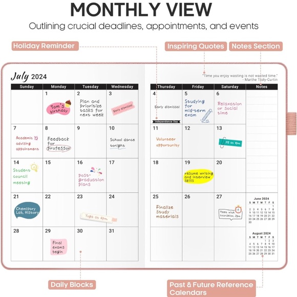 Academic Planner July 2024-June 2025 - Picture 4 of 8